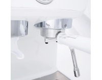 Pákový kávovar Berny - biela / strieborná