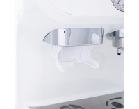 Pákový kávovar Berny - biela / strieborná