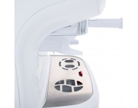 Pákový kávovar Berny - biela / strieborná