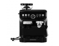 Pákový kávovar Berny - čierna / strieborná