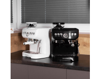 Pákový kávovar Berny - čierna / strieborná