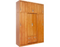 Šatníková skriňa s posuvnými dverami Bertha 8D - jelša