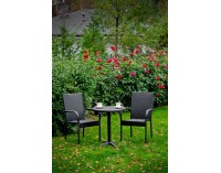 Záhradný set z umelého ratanu Buono - čierna