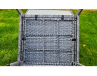 Záhradný nábytok z umelého ratanu Perfetto - sivý melanž / zelená