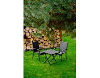 Záhradný set z umelého ratanu Piccolo - čierna