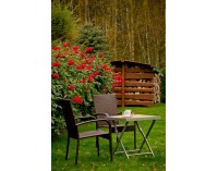 Záhradný set z umelého ratanu Piccolo - hnedá / svetlohnedá