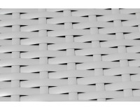 Záhradný kvetináč z umelého ratanu Dijon - svetlosivá