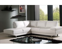 Rohová sedačka s úložným priestorom Boston - armada PU biela