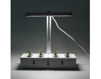 Inteligentný kvetináč s LED osvetlením Bior - biela