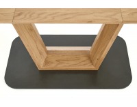 Rozkladací jedálenský stôl Blacky 2 - dub prírodný / čierna