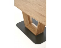 Rozkladací jedálenský stôl Blacky 2 - dub prírodný / čierna