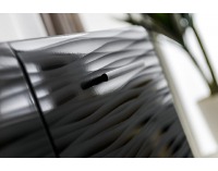 Komoda s osvetlením Blade 4 SB - čierna / sahara lesk