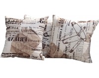 Vankúš (2 ks) Polly - hnedý vzor