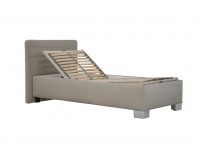 Čalúnená jednolôžková posteľ s roštom Sendy 120 - béžová