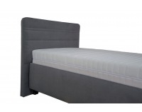 Čalúnená jednolôžková posteľ s roštom Sendy 90 - tmavosivá