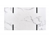 Konferenčný stolík Blanca - biely mramor / čierna