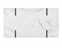 Konferenčný stolík Blanca - biely mramor / čierna