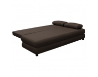 Rozkladacia pohovka s úložným priestorom Blum - hnedá