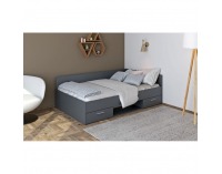 Posteľový rám s úložným priestorom Boat 120 - grafit