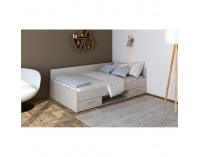 Posteľový rám s úložným priestorom Boat 120 - kašmír