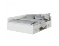 Posteľový rám s úložným priestorom Boat 160 - biela