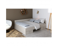 Posteľový rám s úložným priestorom Boat 160 - kašmír