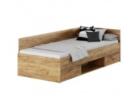 Posteľový rám s úložným priestorom Boat 90 - dub artisan