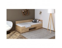 Posteľový rám s úložným priestorom Boat 90 - dub sonoma