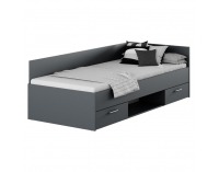 Posteľový rám s úložným priestorom Boat 90 - grafit