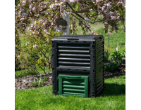 Záhradný kompostér Bobs 300 l - čierna / zelená