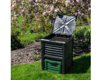 Záhradný kompostér Bobs 300 l - čierna / zelená
