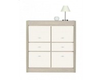 Komoda Axel AX 6 - tuja / jasmín vysoký lesk