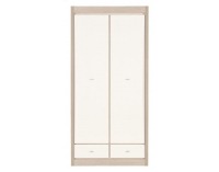 Šatníková skriňa Axel AX 9 2D - tuja / jasmín vysoký lesk