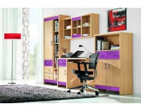 Skrinka Codi CD 7 - višňa cornwall / rainbow fialová