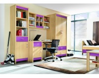 Skrinka Codi CD 7 - višňa cornwall / rainbow fialová