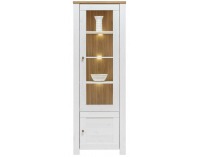 Vitrína Deluxe DX7 P - smrekovec sibiu / dub