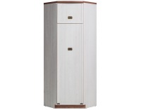 Rohová šatníková skriňa Magic MA 9 - smrekovec sibiu / dub