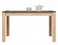 Rozkladací jedálenský stôl Naomi NA 12 - dub sonoma / biela / grafit