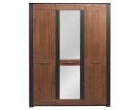 Šatníková skriňa Naomi NA 8 3D - orech / wenge