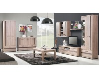 Obývacia stena Orest C - sonoma truffle / sonoma tmavá