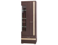 Vitrína Orest C OR 10 - sonoma tmavá / sonoma truffle