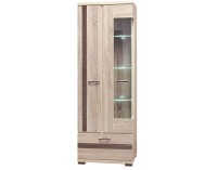 Vitrína Orest C OR 9 - sonoma truffle / sonoma tmavá