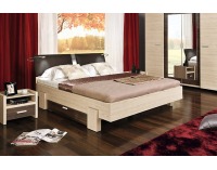 Manželská posteľ s roštom Spa 160 - tuja / platan monaco