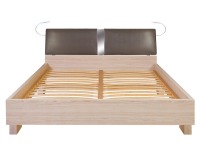 Manželská posteľ s roštom Spa 160 - tuja / platan monaco