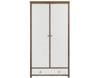 Šatníková skriňa Stix ST 8 2D - dub / biely mat