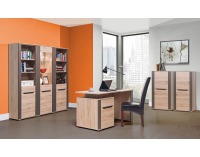 Vitrína Sven SV 5 - dub San Remo / latte