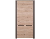 Šatníková skriňa Sven SV 8 2D - dub San Remo / latte