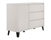 Jednodverová komoda so zásuvkou Bogan 1D3S - kašmír