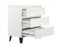 Zásuvková komoda Bogan 3S/70 - biela