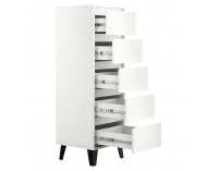 Zásuvková komoda Bogan 5S/40 - biela